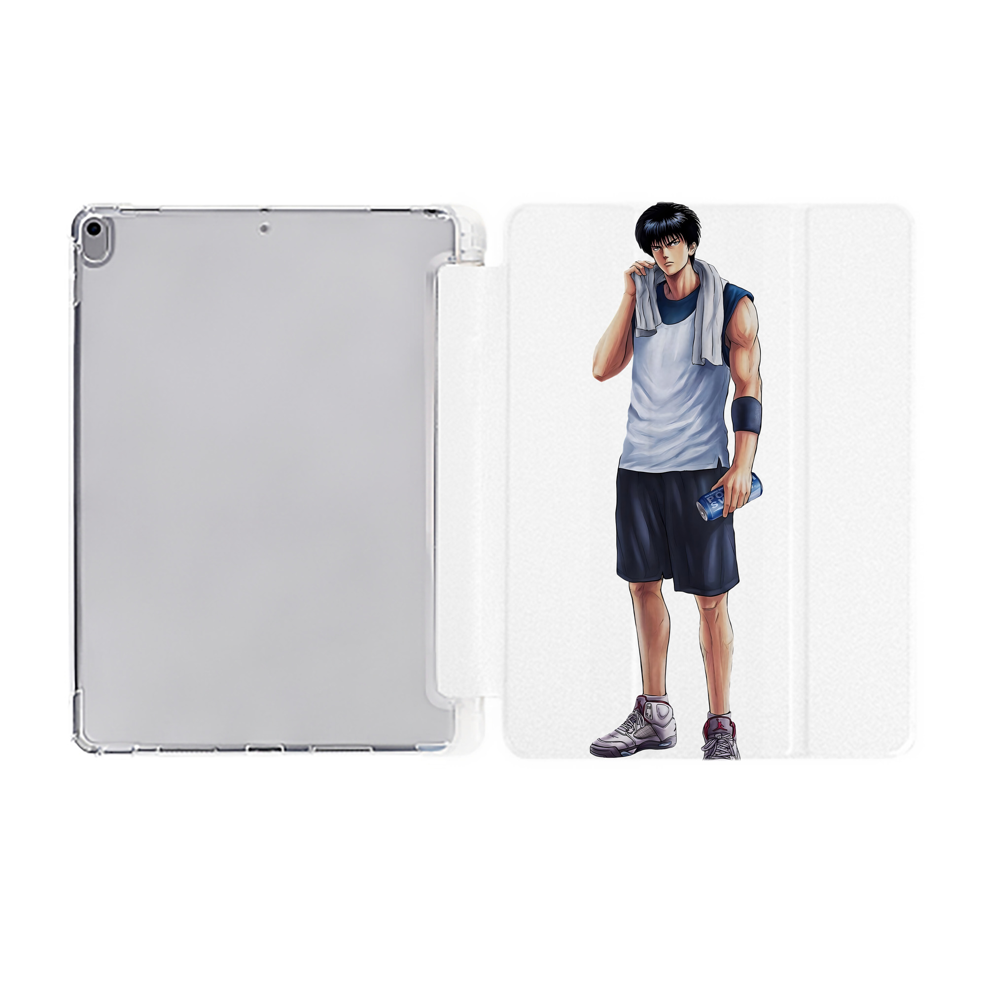 （画像用） SLAM DUNK／スラムダンク IPad ケース ペン収納付き 三つ折りスタンド PUレザー×シリコン 対応機種9.5/10.5/10.9インチ